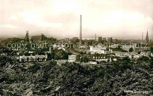 AK / Ansichtskarte Sodingen Blick vom Aussichtsturm Volkspark mit Zeche Mont Cenis Sodingen