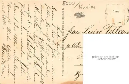 AK / Ansichtskarte Koeln_Rhein Kneipe Winzerkeller Koeln_Rhein