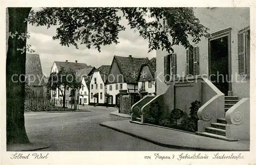 AK / Ansichtskarte Werl_Westfalen Papens Geburtshaus Siederstrasse Feldpost Werl_Westfalen