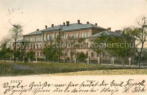 AK / Ansichtskarte Soest_DE_NRW Seminar Haus 