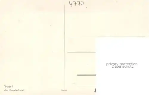 AK / Ansichtskarte Soest_DE_NRW Am Hauptbahnhof 