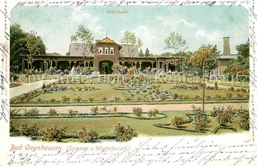AK / Ansichtskarte Bad_Oeynhausen Milchhalle und Parkanlagen Bad_Oeynhausen