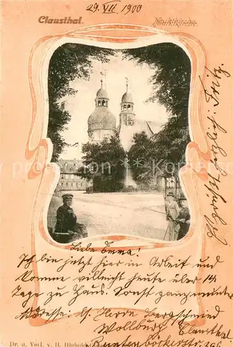 AK / Ansichtskarte Clausthal Zellerfeld Marktkirche Clausthal Zellerfeld