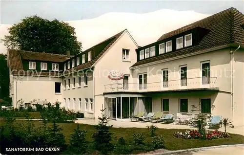 AK / Ansichtskarte Bad_Oexen_Eidinghausen Sanatorium Aussenansicht Bad_Oexen_Eidinghausen