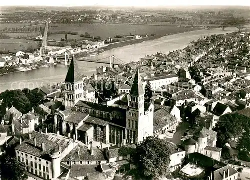 AK / Ansichtskarte Tournus Vue generale aerienne Tournus