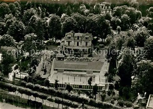 AK / Ansichtskarte Villennes sur Seine Restaurant Eden Roc avec sa piscine Olympique Vue aerienne Villennes sur Seine