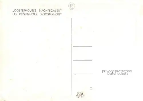 AK / Ansichtskarte Le_Rossignol Oosterhoutse Nachtegalen Le_Rossignol