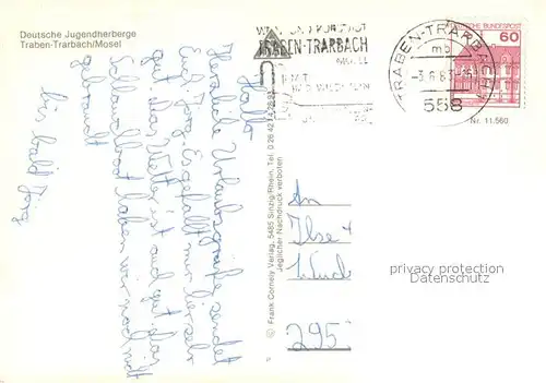 AK / Ansichtskarte Traben Trarbach Jugendherberge Traben Trarbach