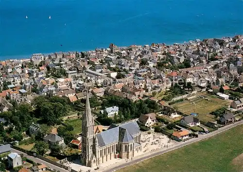 AK / Ansichtskarte Saint Aubin sur Mer_Calvados Vue aerienne Saint Aubin sur Mer