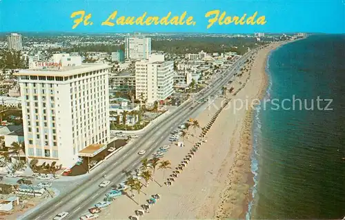 AK / Ansichtskarte Fort_Lauderdale Luxirous hotels along the beaches Air View 