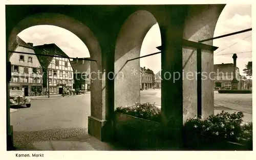 AK / Ansichtskarte Kamen_Westfalen Marktplatz Kamen_Westfalen