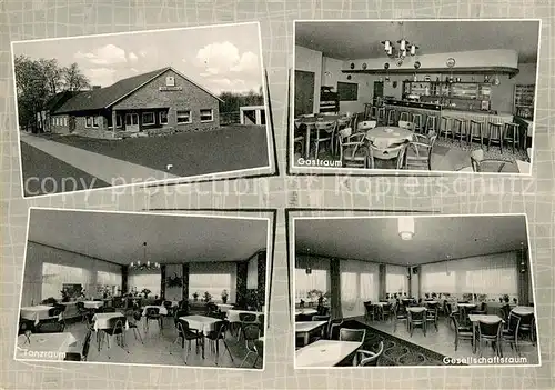 AK / Ansichtskarte Olfen_Westfalen Gaststaette Sternbusch Gastraum Tanzraum Gesellschaftsraum Olfen_Westfalen