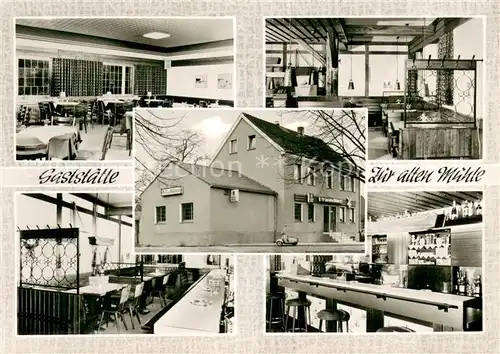 AK / Ansichtskarte Boernig_Sodingen Gaststaette Zur alten Muehle Gastraeume Bar Boernig Sodingen