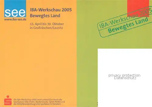 AK / Ansichtskarte Grossraeschen IBA Werkschau 2005 Bewegtes Land  Grossraeschen