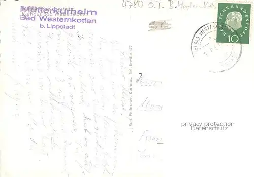 AK / Ansichtskarte Westernkotten_Bad Muettererholungsheim Speiseraum Westernkotten_Bad