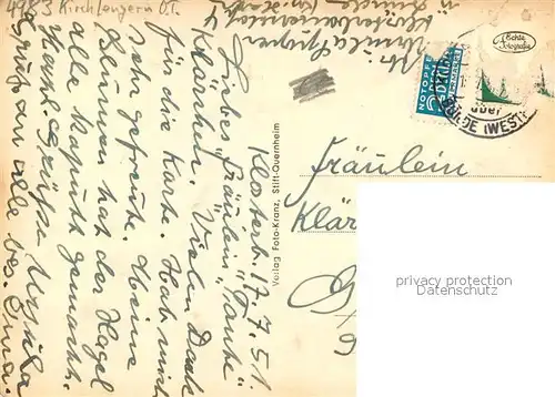 AK / Ansichtskarte Kirchlengern Stift Quernheim Kirchlengern