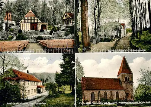 AK / Ansichtskarte Randringhausen_Bad Freilichtbuehne Oberbauerschaft Kurhaus Erstmeier Kurhaus Wilmsmeier Randringhausen_Bad
