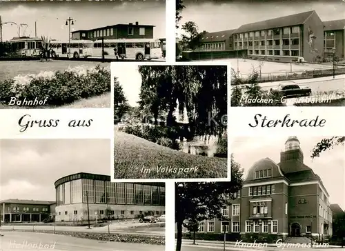 AK / Ansichtskarte Sterkrade Bahnhof Hallenbad Knaben Gymnasium Maedchen Gymnasium Sterkrade