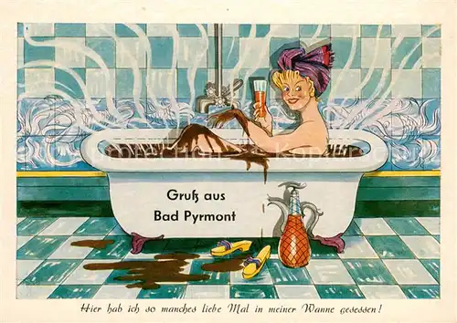 AK / Ansichtskarte Pyrmont_Bad Witz Karte Pyrmont_Bad