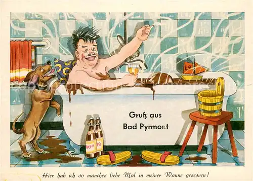AK / Ansichtskarte Pyrmont_Bad Witz Karte Pyrmont_Bad