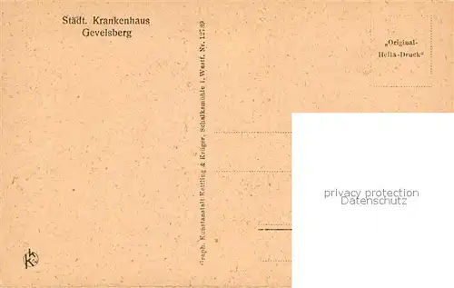 AK / Ansichtskarte Gevelsberg Staedt. Krankenhaus Bei den Kleinsten Gevelsberg