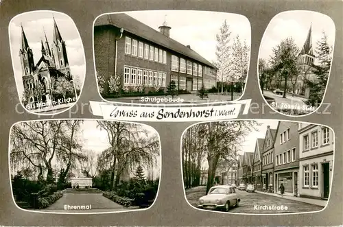 AK / Ansichtskarte Sendenhorst Ehrenmal St. Martin Kirche St. Josefs Stift  Sendenhorst