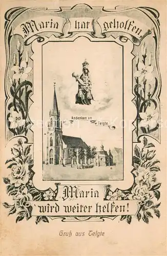 AK / Ansichtskarte Telgte_Warendorf Maria hat geholfen Telgte Warendorf