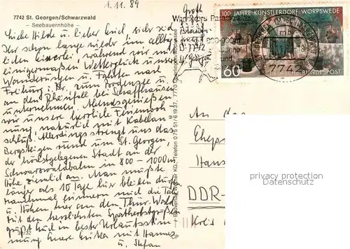 AK / Ansichtskarte St_Georgen_Schwarzwald Seebauernhoehe St_Georgen_Schwarzwald