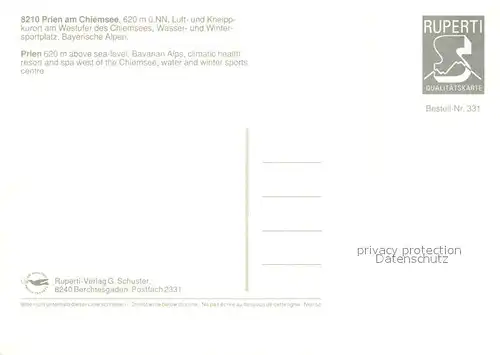 AK / Ansichtskarte Prien_Chiemsee Alpenpanorama Prien Chiemsee