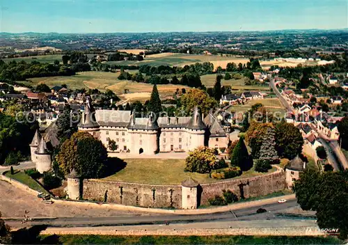 AK / Ansichtskarte Pompadour Vue aerienne du chateau Pompadour