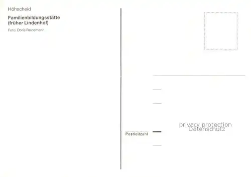 AK / Ansichtskarte Hoehscheid Familienbildungssaette frueher Lindenhof Hoehscheid