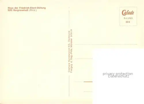 AK / Ansichtskarte Bergneustadt Haus der Friedrich Ebert Stiftung Bergneustadt
