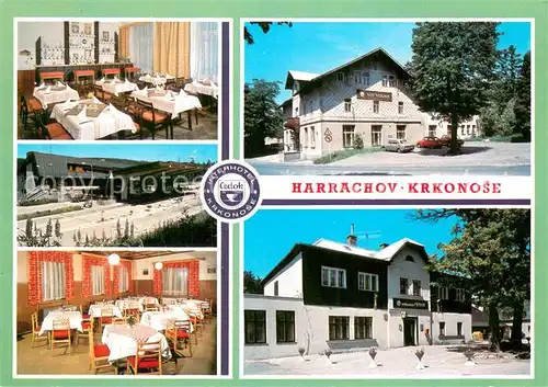 AK / Ansichtskarte Harrachov_Harrachsdorf Hotel Krakonos Restaurant Berghotel im Riesengebirge Harrachov Harrachsdorf