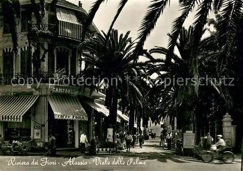 AK / Ansichtskarte Alassio Viale delle Palme Riviera di Fiori Alassio