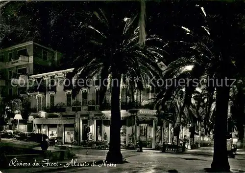 AK / Ansichtskarte Alassio di notte Alassio