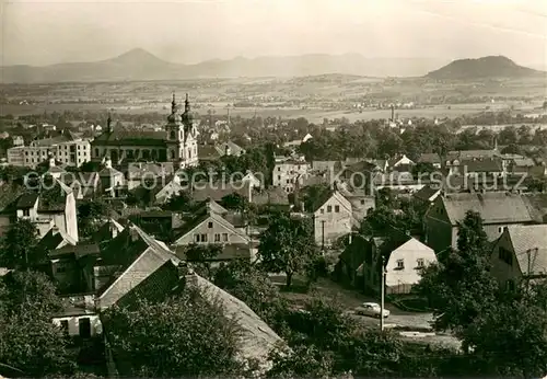 AK / Ansichtskarte Krupka Stadtpanorama Blick ins Erzgebirge Krupka