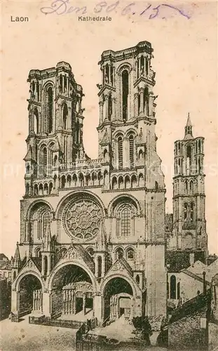 AK / Ansichtskarte Laon_02_Aisne Kathedrale 