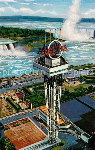 AK / Ansichtskarte Ontario__Canada Niagara Falls Oneida Observation Tower Air view 