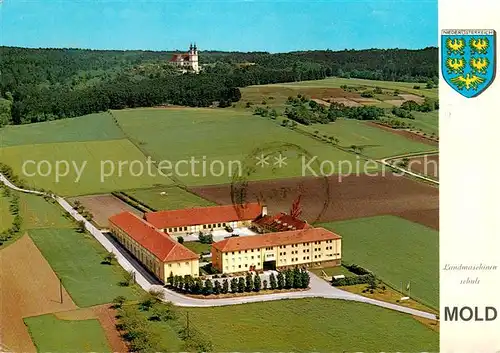 AK / Ansichtskarte Rosenburg Mold Landmaschinenschule mit Maria Dreieichen Fliegeraufnahme Rosenburg Mold