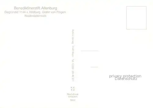 AK / Ansichtskarte Altenburg_Waldviertel Stift Altenburg Fliegeraufnahme Altenburg Waldviertel