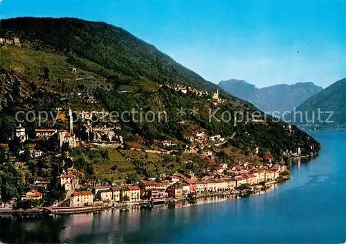 AK / Ansichtskarte Morcote_Lago_di_Lugano Fliegeraufnahme Morcote_Lago_di_Lugano