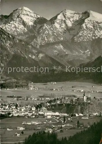 AK / Ansichtskarte Ruhpolding Fliegeraufnahme mit Sonntagshorn Ruhpolding