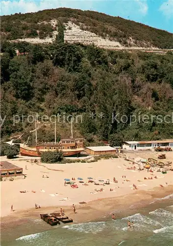 AK / Ansichtskarte Albena Bar Arabela Strand Fliegeraufnahme Albena