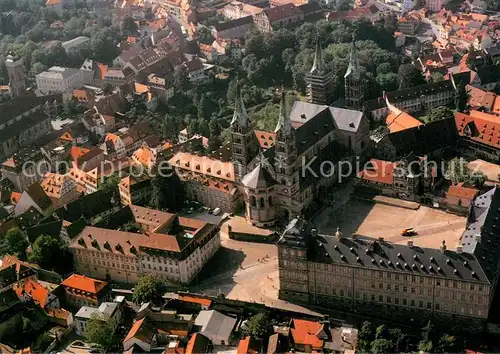 AK / Ansichtskarte Bamberg Stadtzentrum mit Dom Bamberg