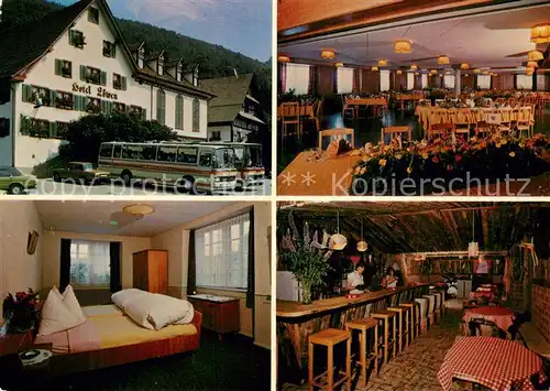 AK / Ansichtskarte Hausen_Albis Hotel Loewen Restaurant Fremdenzimmer Hausen Albis