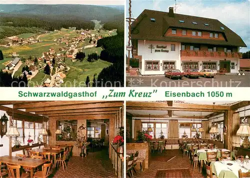 AK / Ansichtskarte Eisenbach_Schwarzwald Schwarzwaldgasthof Zum Kreuz Gaststube Fliegeraufnahme Eisenbach Schwarzwald