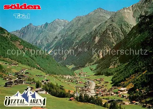 AK / Ansichtskarte Soelden_oetztal Panorama oetztaler Alpen Soelden oetztal