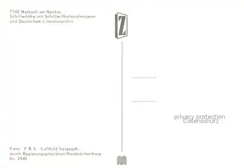 AK / Ansichtskarte Marbach_Neckar Schillerhoehe mit Schiller Nationalmuseum Deutsches Literaturarchiv Marbach Neckar