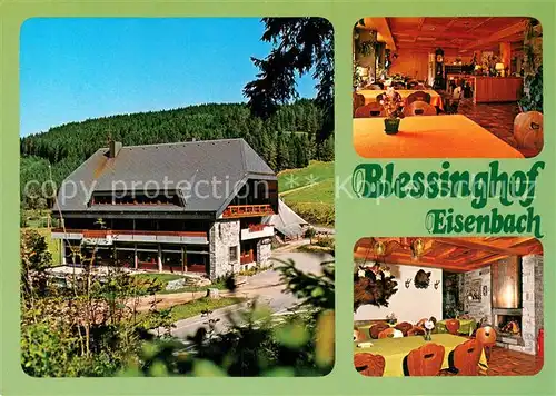 AK / Ansichtskarte Schollach_Eisenbach Gasthof Blessinghof Gaststube Schollach_Eisenbach