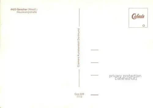 AK / Ansichtskarte Gescher Hauskampstrasse Gescher